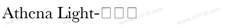 Athena Light字体转换